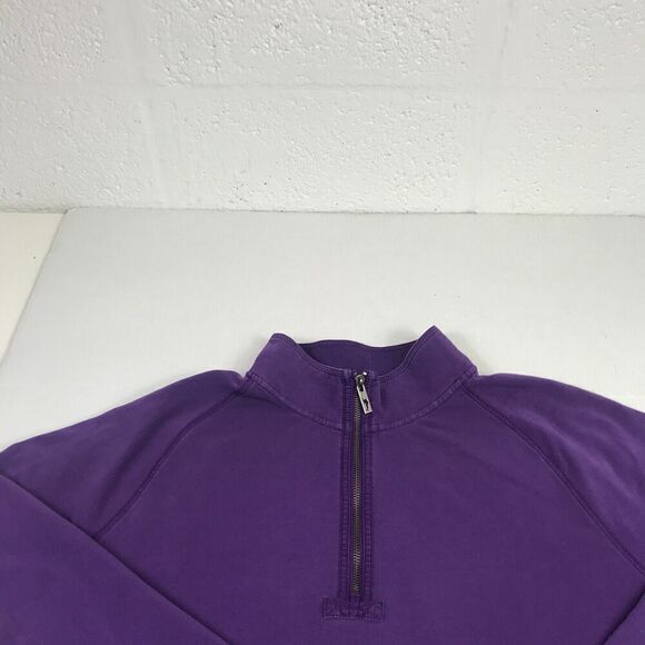 Tommy Bahama Mens 1/2 Zip Sweater FADED Purple Long Sleeve Pullover Large - Picture 3 of 12